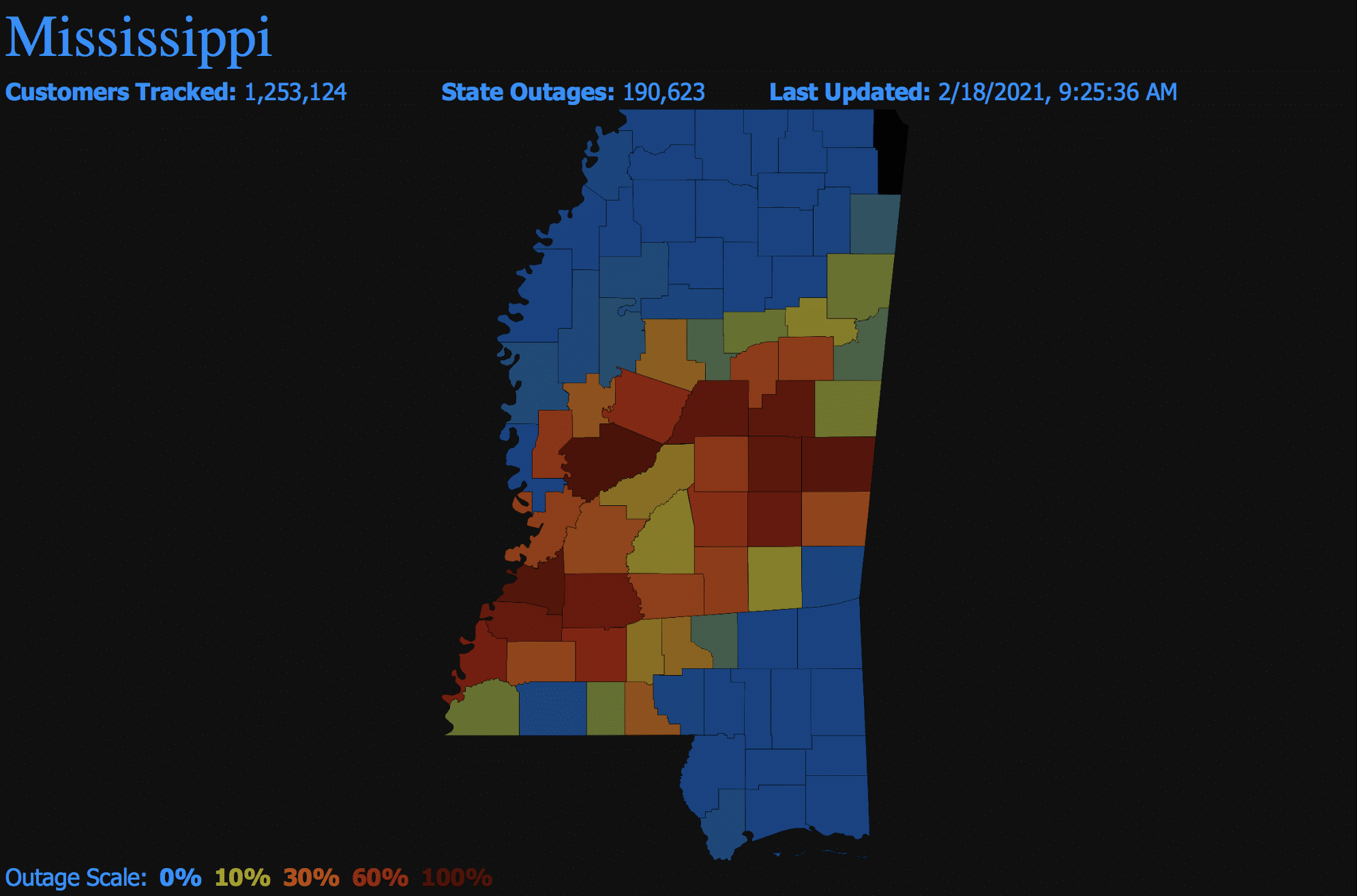 Power Outage Numbers Surge As Winter Weather Continues Supertalk Mississippi