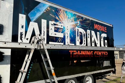 Mobile welding training center