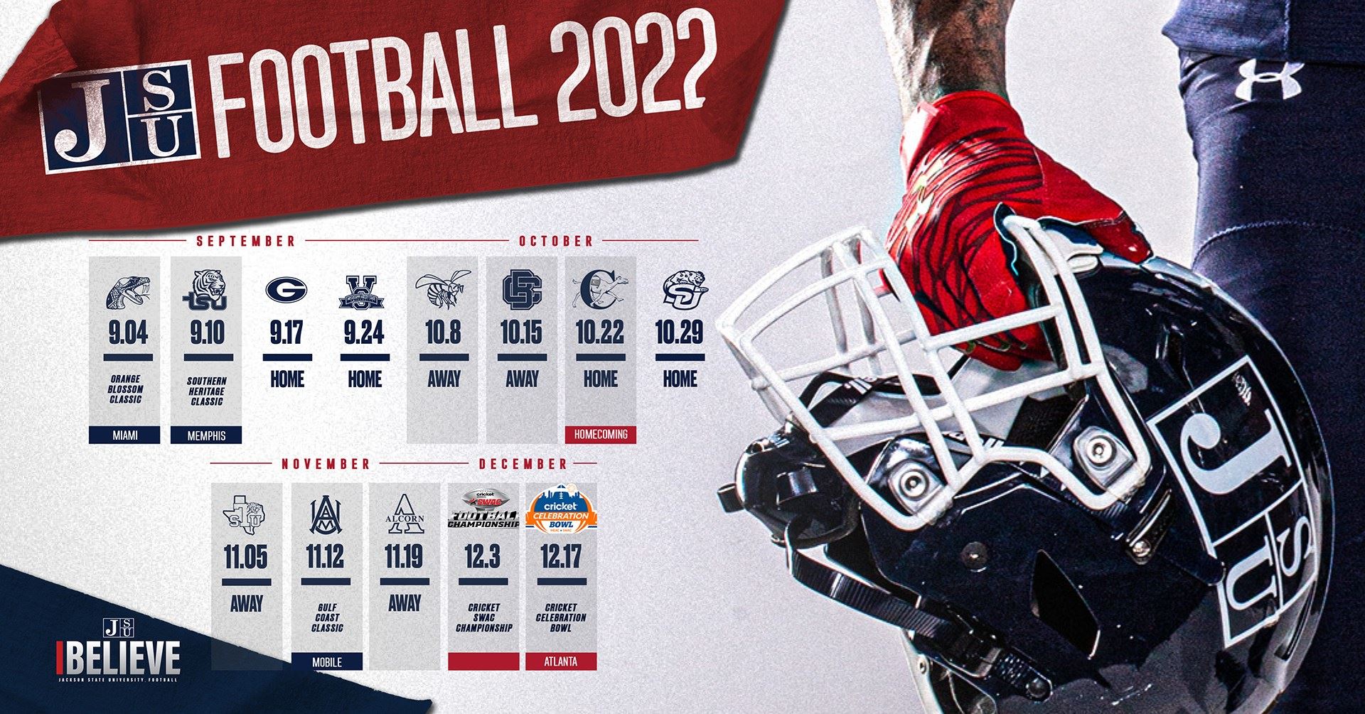 Jsu Football Schedule 2022 Jsu Releases 2022 Football Schedule - Supertalk Mississippi