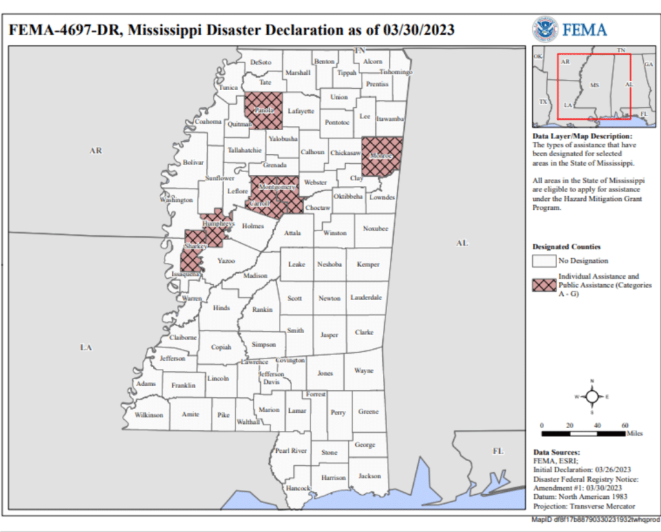 Montgomery, Panola Counties now eligible for FEMA assistance following ...