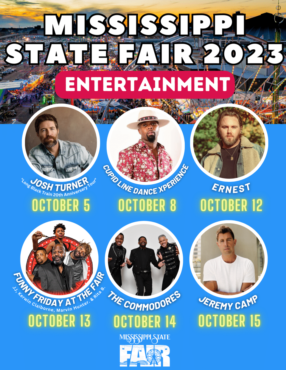 Entertainment lineup announced for 2023 Mississippi State Fair