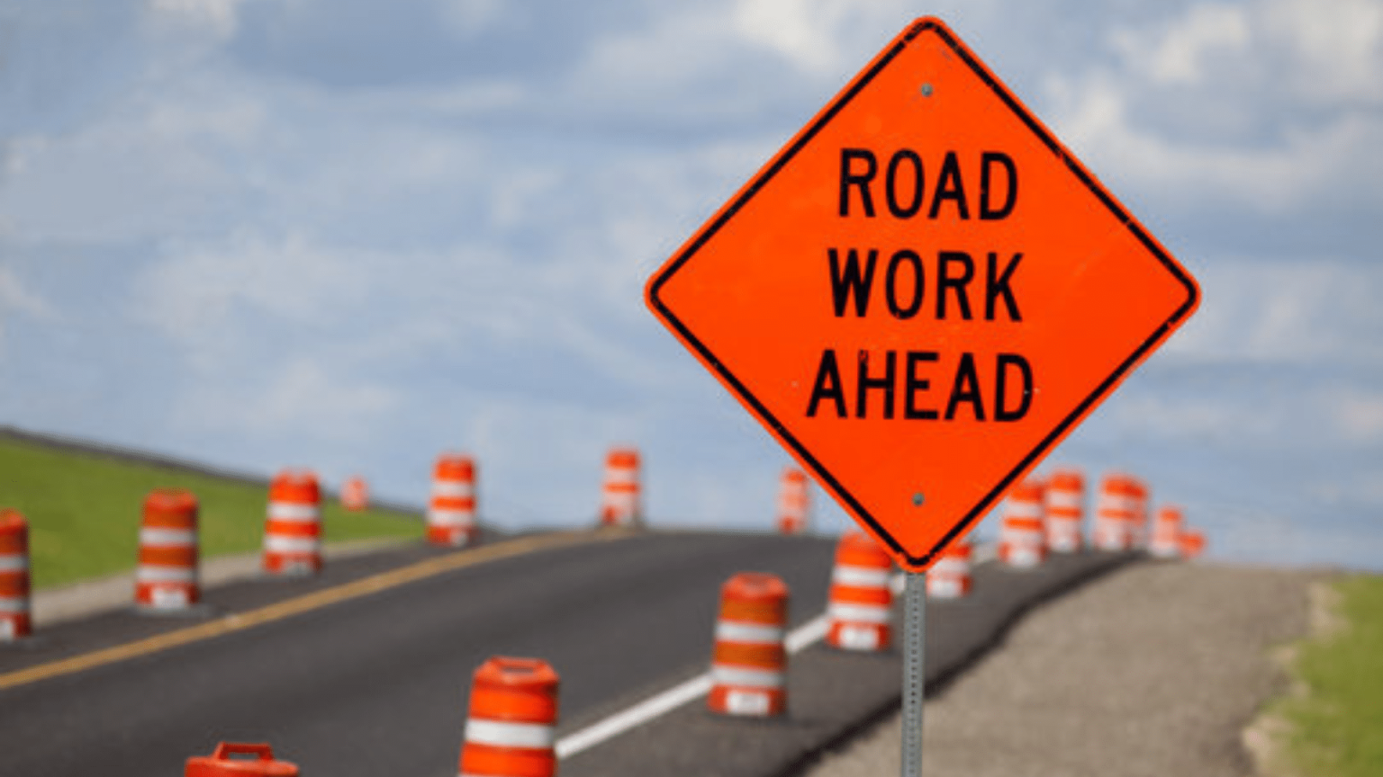 road work ahead