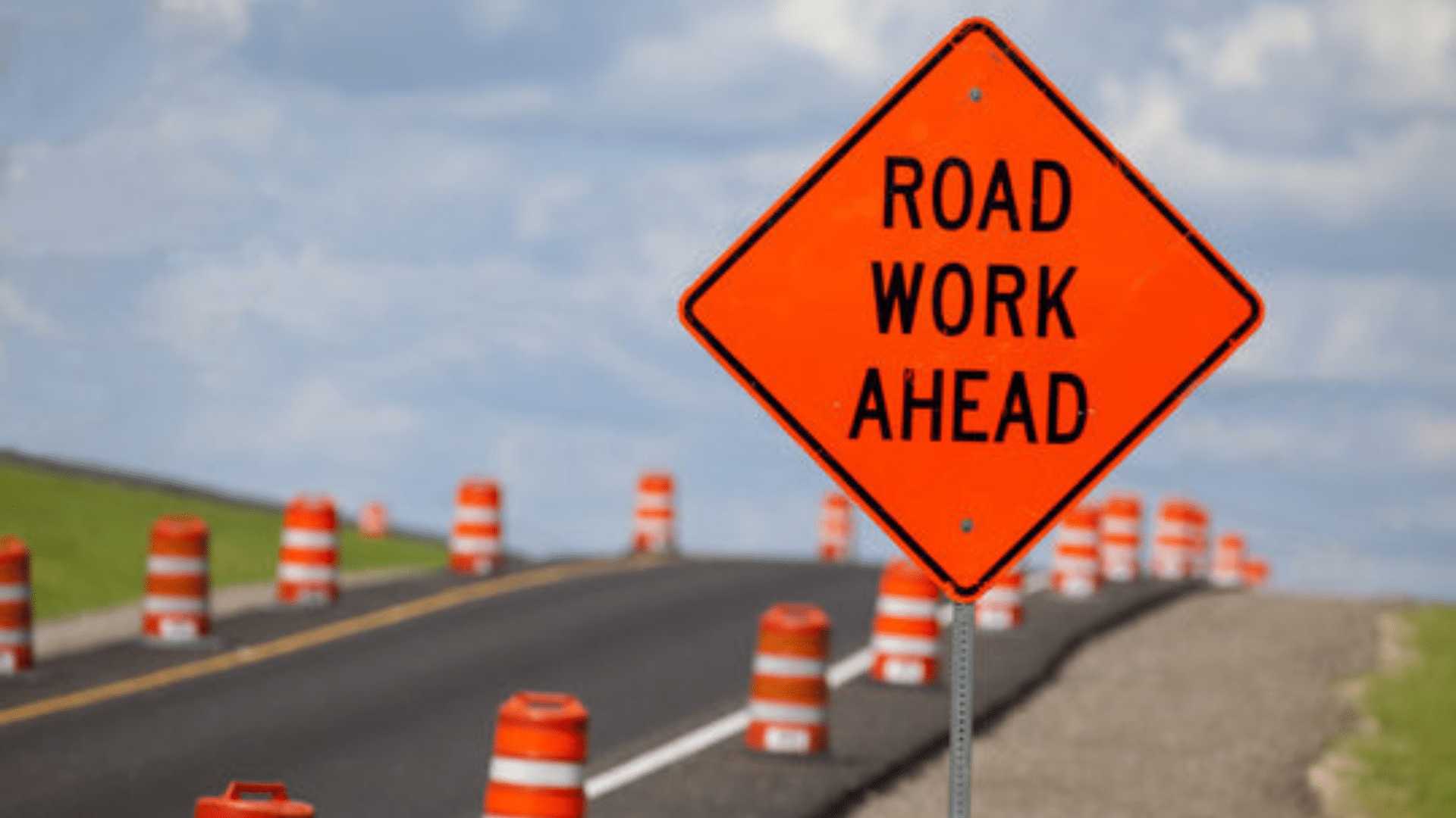 road work ahead