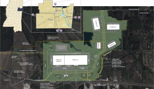 Map of the Cinco mega site