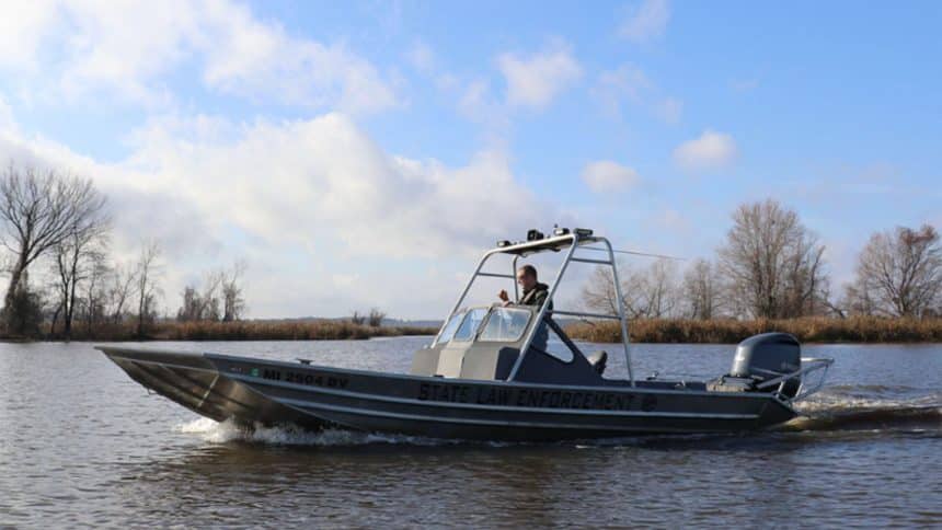 Conservation officer boat
