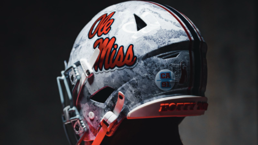 Ole Miss helmet