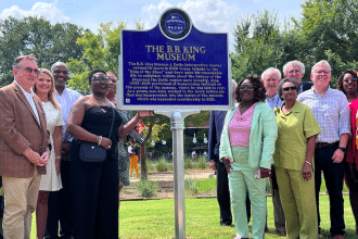 B.B King trail marker