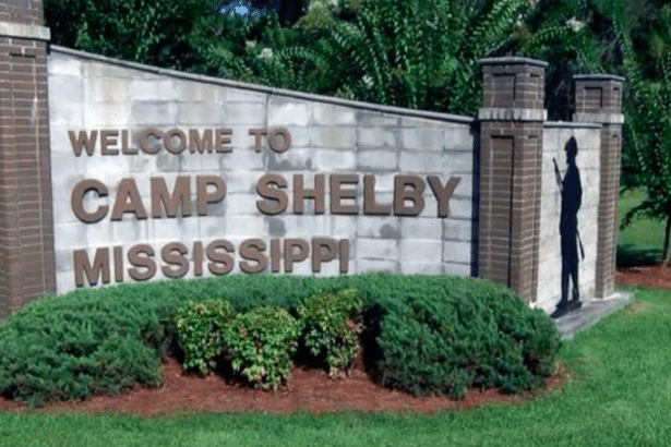 Camp Shelby sign