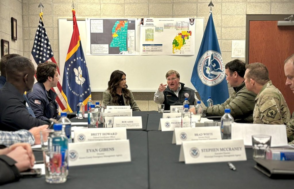 Kristi Noem visits Mississippi. Exclusive interview airing Tuesday morning