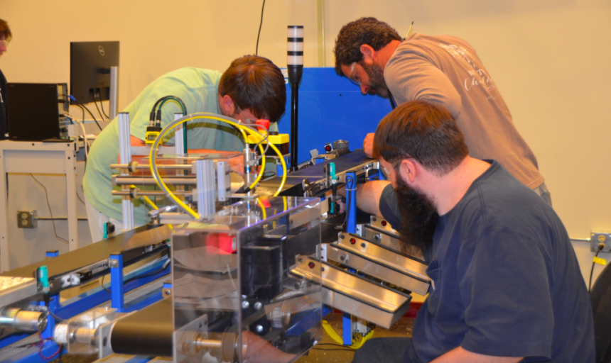 Students at Jones Workforce College participating in a project as part of the Certified Production Technician program. (Photo from Jones College)