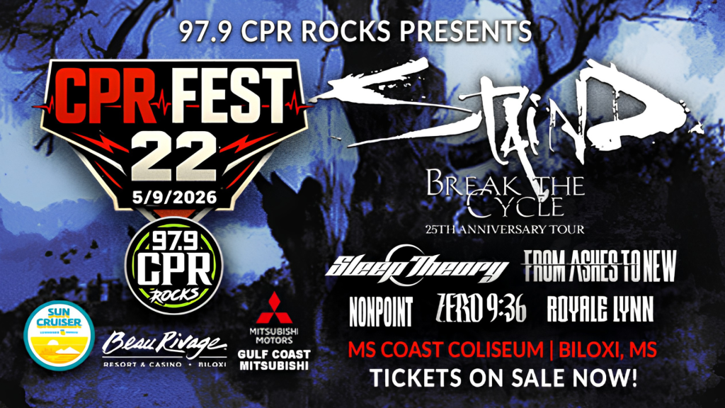 Cpr Rocks Riley Gulfport Ms CPR Fest returns to Biloxi this Saturday with Staind as headliner ...