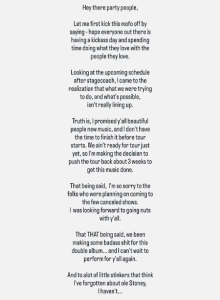 Post Malone statement