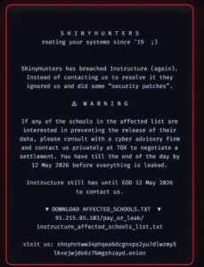 Hacker message