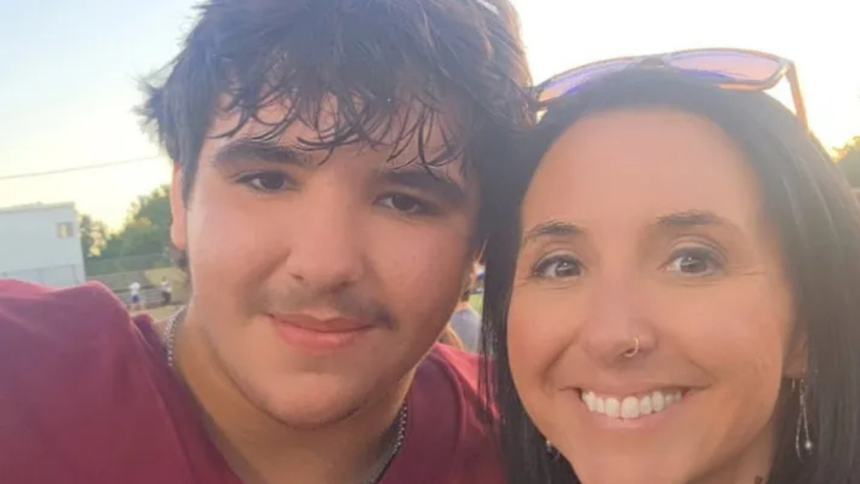 Mason Mills (left), a 17-year-old student-athlete at Kossuth High School, was killed in an Alcorn County car crash on Saturday, June 6, 2026. (Photo from Tasha McVey)