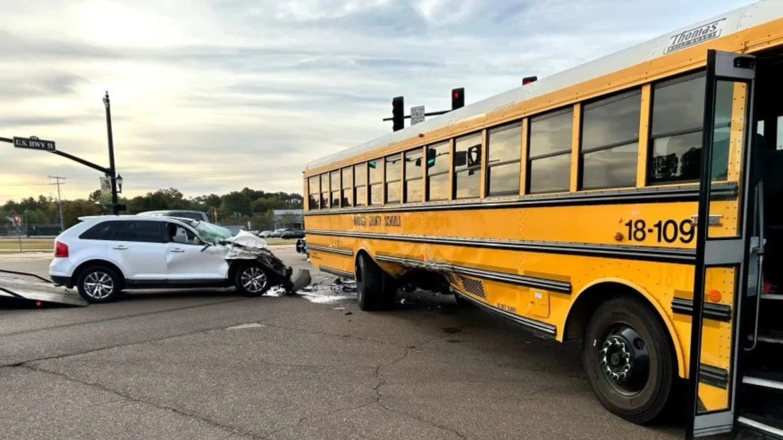 School bus crash